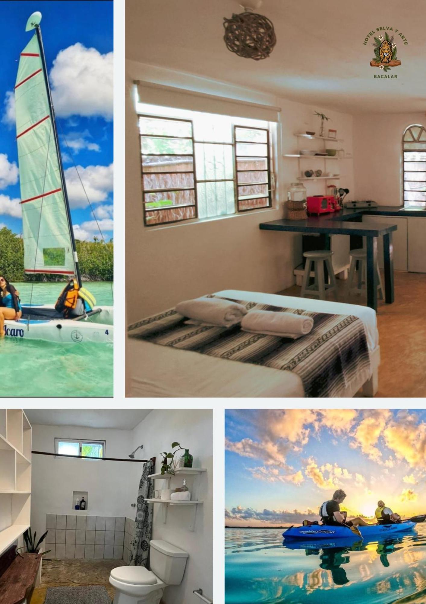 Casa Arte Y Selva Bacalar - Free Bikes & Kayyaks Hotel Luaran gambar